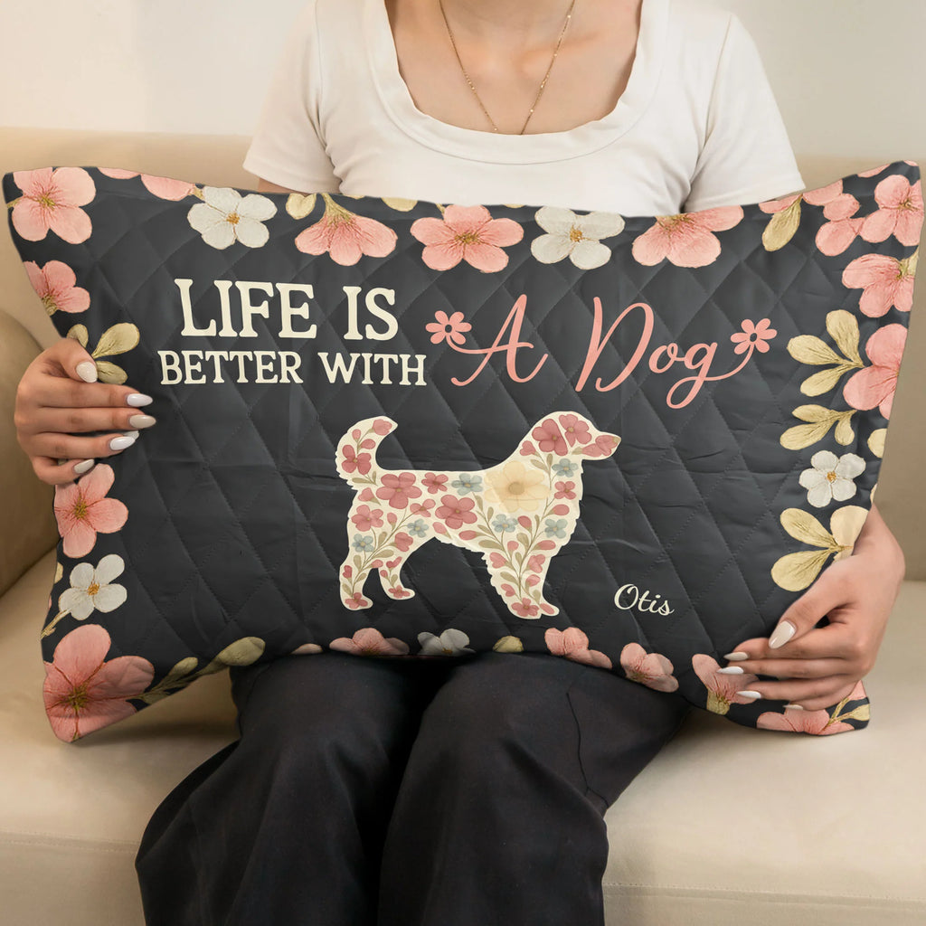 Life Is Better With Dogs - Custom Quilt Set