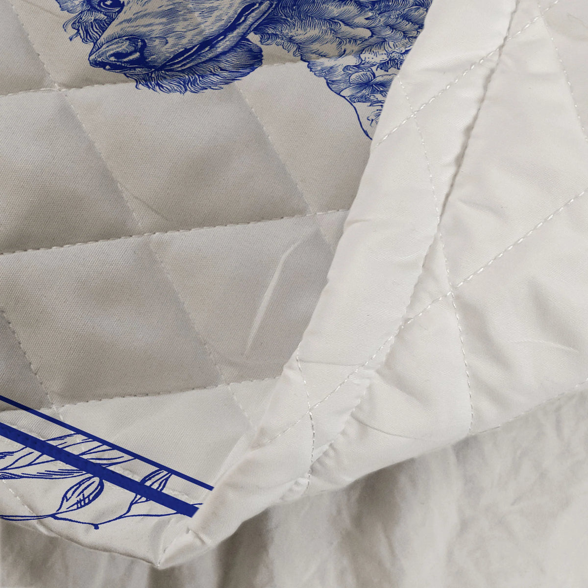 Life Is Better With Dogs Toile De Jouy Chinoiseries French Style - Custom Quilt Set