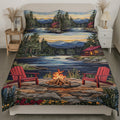 Couple Anniversary Gift Bedding Decor - Custom Quilt Set